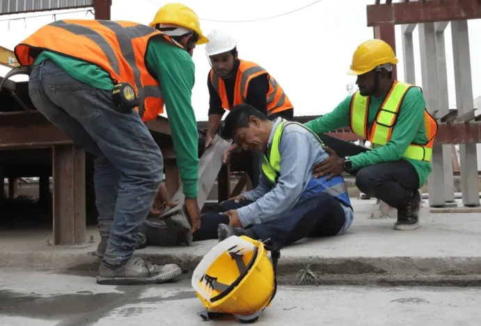 Acidentes mais comuns em obras
