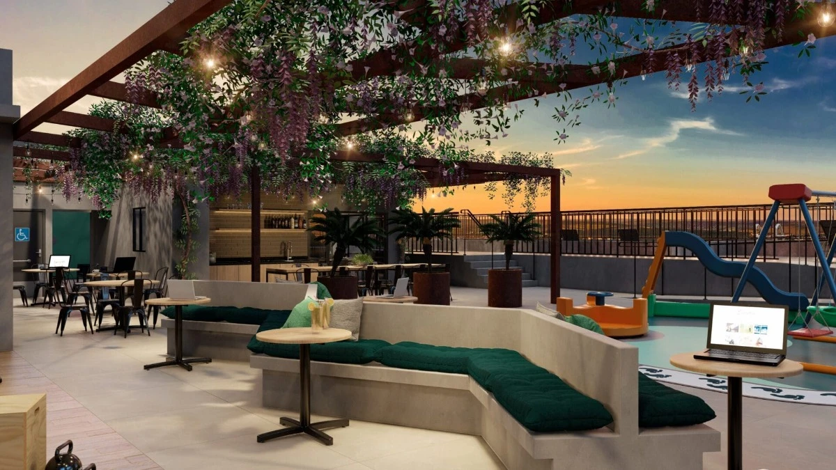 Imagem sobre Area Gourmet Lounge Apartamento Taquaral Residence
