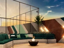 Imagem sobre Lareira Apartamento Taquaral Residence