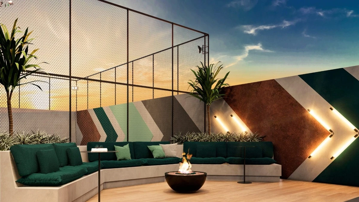 Imagem sobre Lareira Apartamento Taquaral Residence