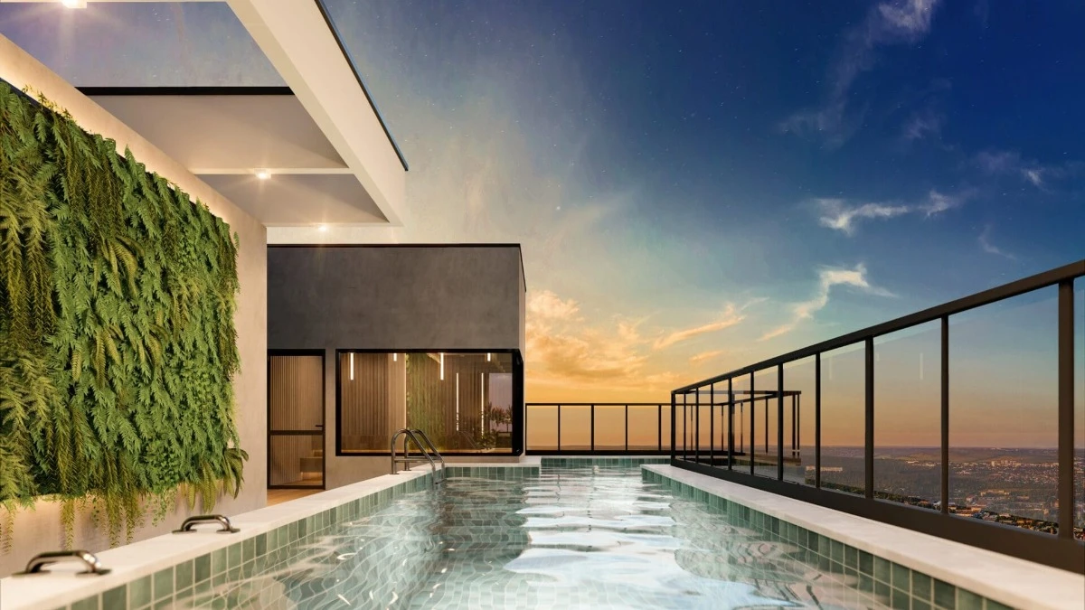 Imagem sobre Piscina Apartamento Mansoes Residencial