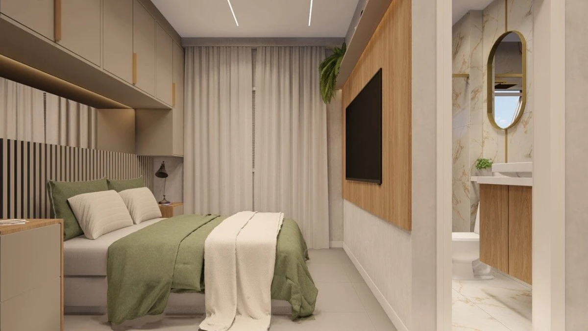 Imagem sobre Quarto de Casal Apartamento Taquaral Residence