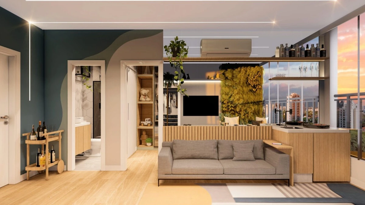 Imagem sobre Sala de Estar Apartamento Ipa Club Sorocaba