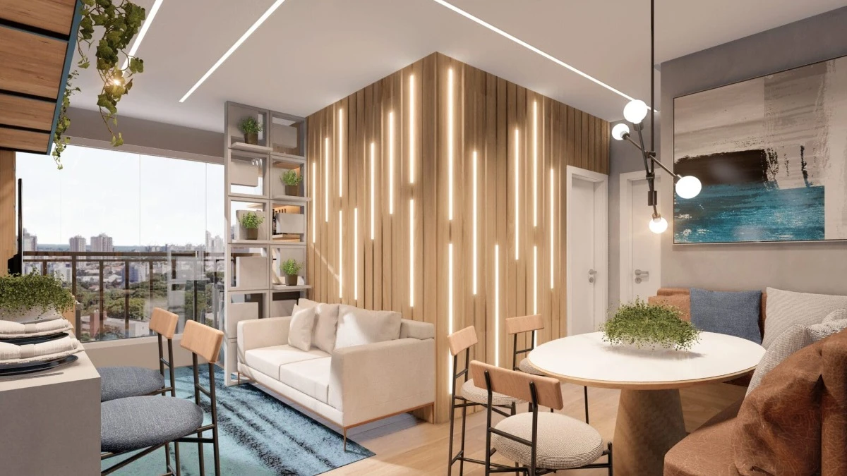 Imagem sobre Sala de Estar Apartamento Mansoes Residencial