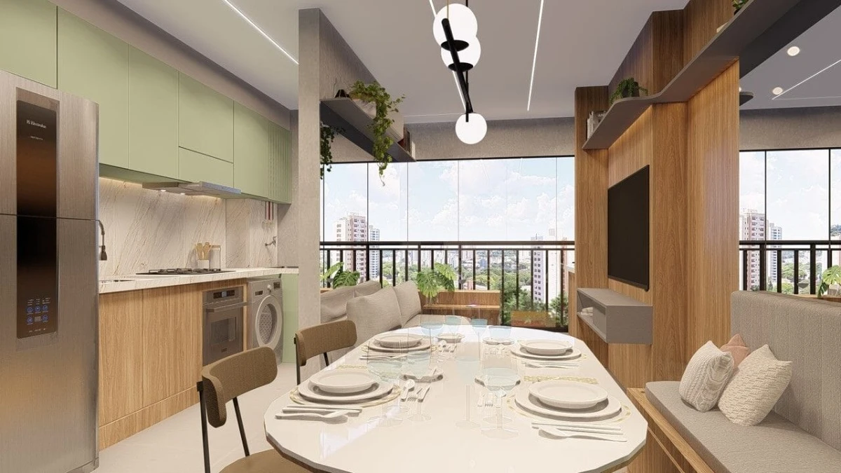Imagem sobre Sala de Jantar Apartamento Taquaral Residence