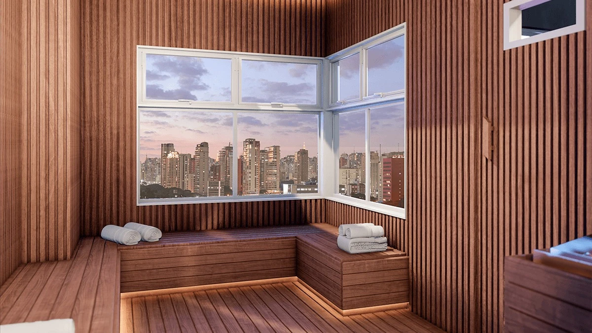 Imagem sobre Sauna Apartamento Yees Tatuape
